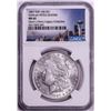 Image 1 : 1897 VAM-6A Pitted Reverse $1 Morgan Silver Dollar Coin NGC MS62