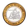 Image 1 : .999 Silver Westward Ho Casino Las Vegas $10 Casino Gaming Token Limited Edition