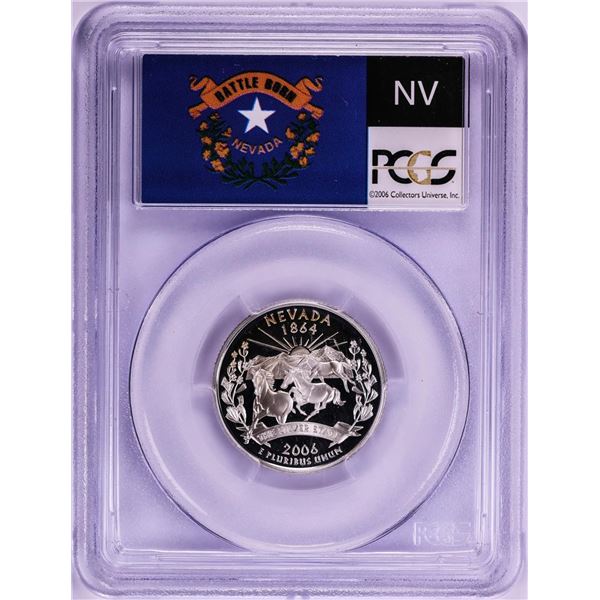 2006-S Proof Silver Nevada State Quarter Coin PCGS PR70DCAM