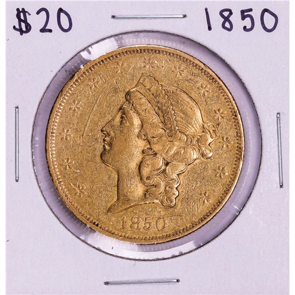 1850 $20 Liberty Head Double Eagle Gold Coin