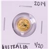 Image 1 : 2014 Australia $5 Lunar Year of the Horse 1/20 Oz Gold Coin