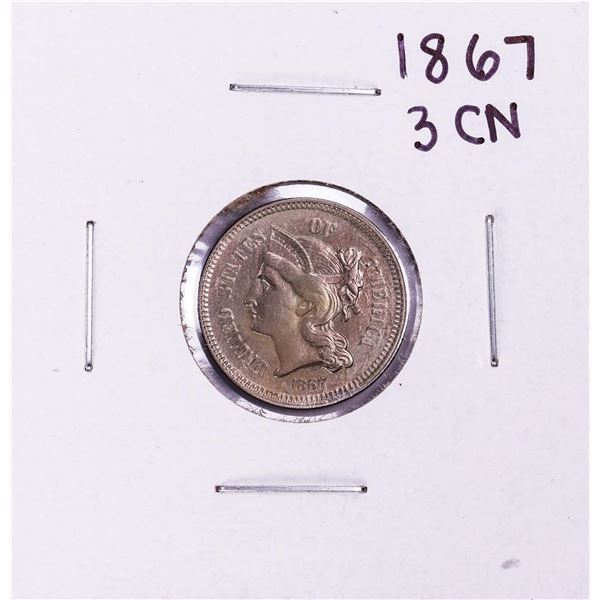 1867 Three Cent Nickel Coin