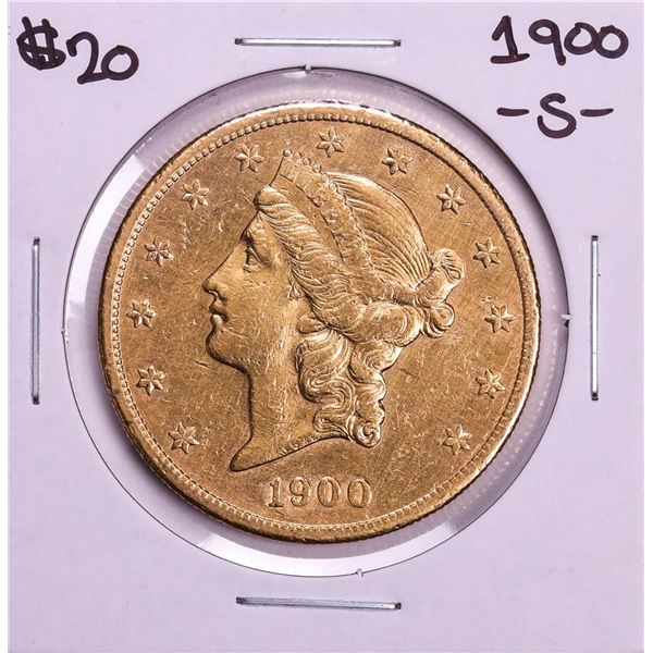 1900-S $20 Liberty Head Double Eagle Gold Coin