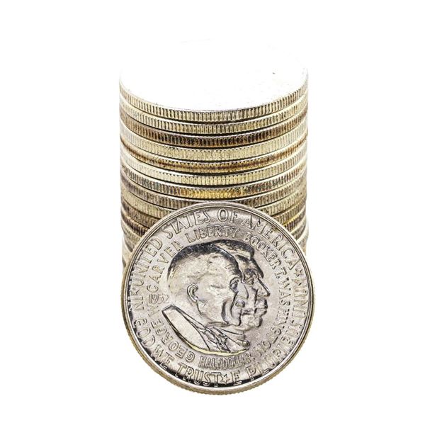 Roll of (20) Brilliant Uncirculated 1952 Washington-Carver Commem Half Dollar Coins