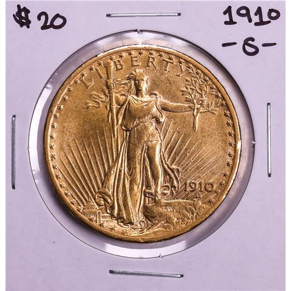 1910-S $20 St. Gaudens Double Eagle Gold Coin