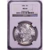 Image 1 : 1886 $1 Morgan Silver Dollar Coin NGC MS64