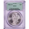 Image 1 : 1882-CC $1 Morgan Silver Dollar Coin PCGS MS64 Old Green Holder