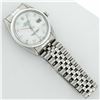 Image 5 : Rolex Men's Stainless Mother Of Pearl Diamond Datejust Wristwatch