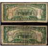 Image 2 : Lot of (2) 1934A $5 Hawaii WWII Emergency Issue Federal Reserve Notes