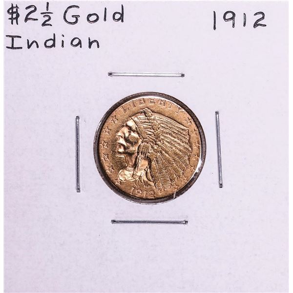 1912 $2 1/2 Indian Head Quarter Eagle Gold Coin