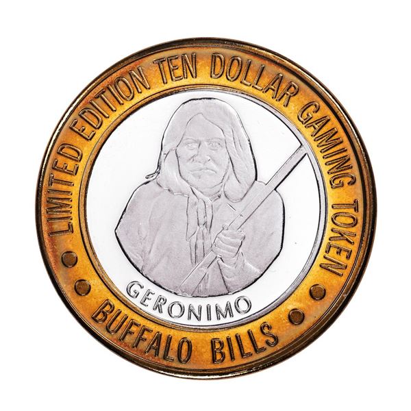 .999 Silver Buffalo Bills Resort & Casino Primm, NV $10 Limited Edition Gaming Token