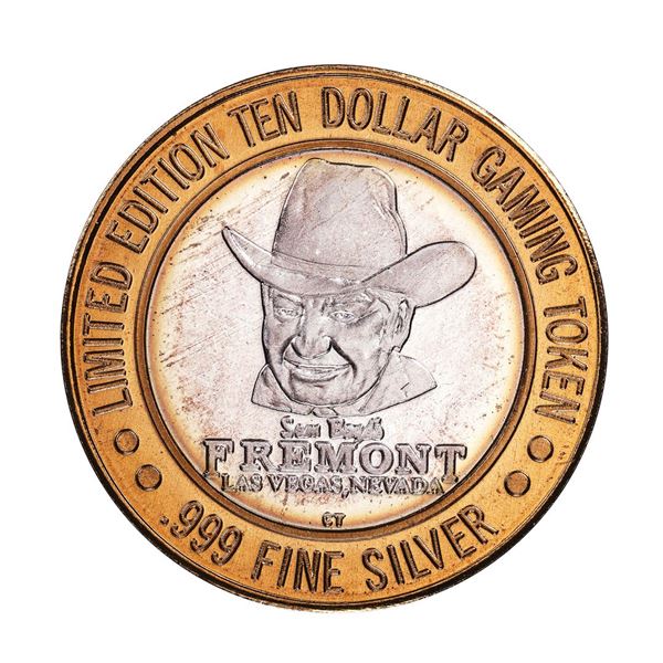 .999 Fine Silver Sam Boyd's Fremont $10 Casino Limited Edition Gaming Token