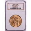 Image 1 : 1873 Open 3 $20 Liberty Head Double Eagle Gold Coin NGC MS60