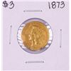 Image 1 : 1878 $3 Indian Princess Head Gold Coin