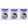 Image 1 : Lot of (3) 2016 Proof South Africa 2 Rand Cheetah Silver Coins PCGS PR70DCAM