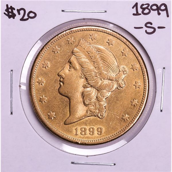 1899-S $20 Liberty Head Double Eagle Gold Coin