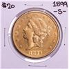 Image 1 : 1899-S $20 Liberty Head Double Eagle Gold Coin
