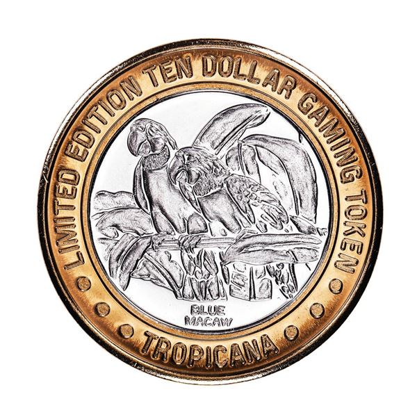 .999 Fine Silver Tropicana Las Vegas, Nevada $10 Limited Edition Gaming Token