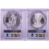 Image 2 : Lot of 2021 Type 1 & 2 $1 American Silver Eagle Coins PCGS MS69 First Day of Issue