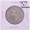 Image 1 : 1874-S Arrows Seated Liberty Half Dollar Coin