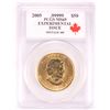 Image 1 : 2005 Canada $50 Maple Leaf Gold Coin PCGS MS69 Experimental Issue