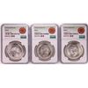 Image 1 : Lot of 1951-1953Mo Mexico 5 Pesos Silver Coins NGC MS64