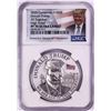 Image 1 : 2020 Cameroon 1000 Francs High Relief Donald Trump Silver Coin NGC PF70 Ultra Cameo