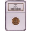 Image 1 : 1900 $5 Liberty Head Half Eagle Gold Coin NGC MS61 GSA Hoard