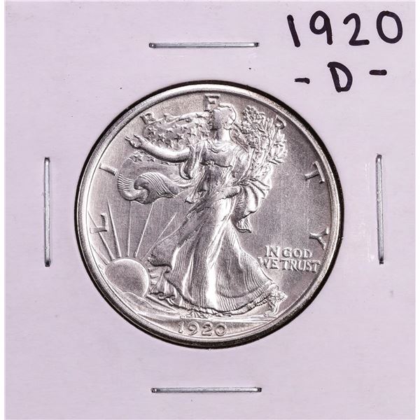 1920-D Walking Liberty Half Dollar Coin