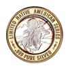 Image 2 : .999 Silver Chief Ouray, UTE $10 Casino Limited Native American Series Gaming Token