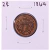 Image 1 : 1864 Large Motto Two Cent Piece Coin