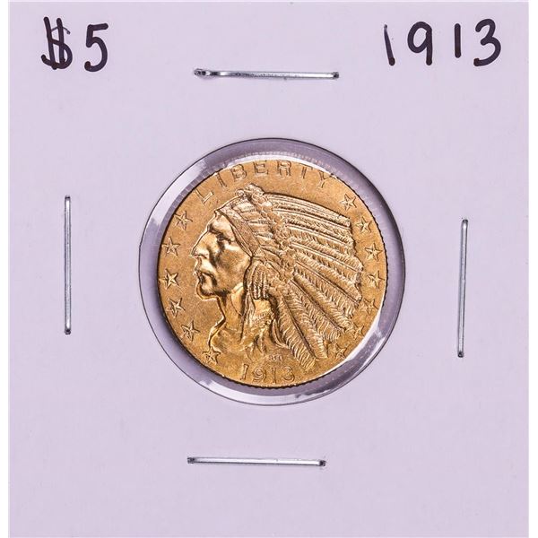 1913 $5 Indian Head Half Eagle Gold Coin