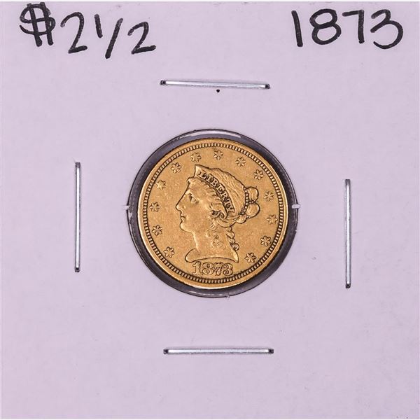 1873 Closed 3 $2 1/2 Liberty Head Quarter Eagle Gold Coin
