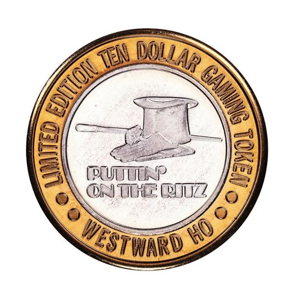 .999 Silver Westward Ho Casino Las Vegas $10 Casino Gaming Token Limited Edition