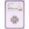 Image 1 : 1916-D Mercury Dime Coin NGC G6