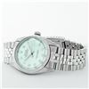 Image 4 : Rolex Mens Stainless Steel Ice Blue Diamond Oyster Perpetual Datejust Wristwatch