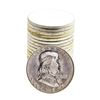 Image 1 : Roll of (20) Brilliant Uncirculated 1963-D Franklin Half Dollar Coins