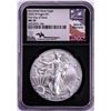 Image 1 : 2020-W $1 Burnished American Silver Eagle Coin NGC MS70 Mercanti Signature