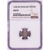 Image 1 : 1528 KB Hungary Denar 'Madonna and Child' Coin NGC AU55