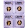 Image 1 : Lot of (4) 2007-S $1 Proof Presidential Dollar Coins ICG PR70DCAM