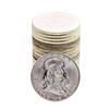 Image 1 : Roll of (20) Brilliant Uncirculated 1963-D Franklin Half Dollar Coins