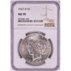 Image 1 : 1927-D $1 Peace Silver Dollar Coin NGC AU58