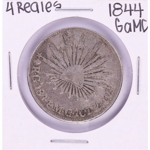 1844 GaMC Mexico 4 Reales Silver Coin