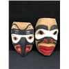 Image 1 : LOT OF 2 NATIVE HAND CARVED MASKS LOT