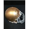 Image 1 : JIM BROWN SIGNED GOLD MINI HELMET