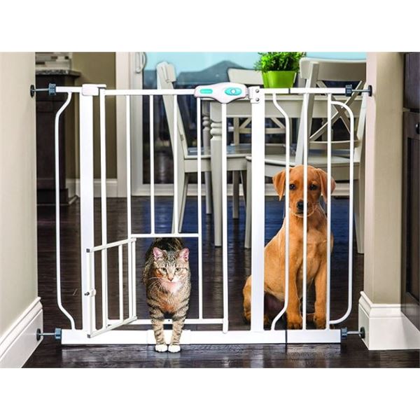 CARLSON EXTRA TALL WALK THROUGH GATE WITH PET DOOR