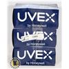 Image 1 : LOT OF 3 PAIRS OF UVEX SAFETY GOGGLES