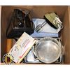 Image 1 : BOX OF KITCHEN SUPPLIES INCLUDING ELECTRIC MIXER