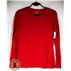 Image 1 : WOMENS RED LONG SLEEVE TEE SIZE M