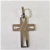 Image 1 : 10K WHITE GOLD CROSS PENDANT (~WEIGHT 1.5G)